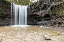 Vorderer Wasserfall in der Hörschbachschlucht bei Murrhardt