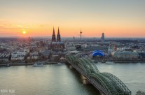 Sonnenuntergang in Köln
