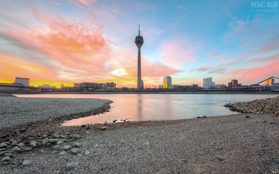 Sonnenaufgang in Düsseldorf