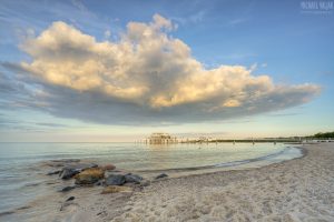 Große Wolke über der Ostsee am Timmendorfer Strand