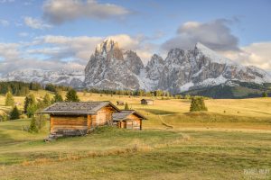 Seiser Alm in Südtirol im Herbst