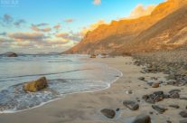 Abendstimmung am Playa de Famara auf Lanzarote