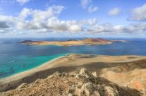 Blick von Lanzarote nach La Graciosa
