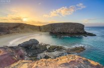 Morgens am Playa de Papagayo auf Lanzarote