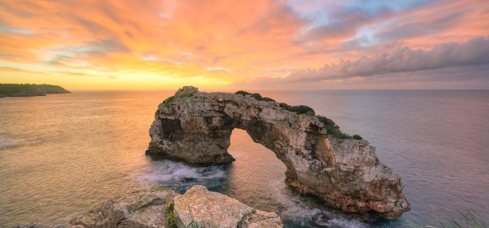 Es Pontàs auf Mallorca kurz vor Sonnenaufgang