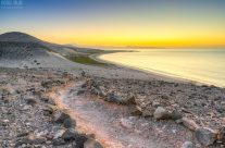 Blick Richtung Playa de Sotavento auf Fuerteventura