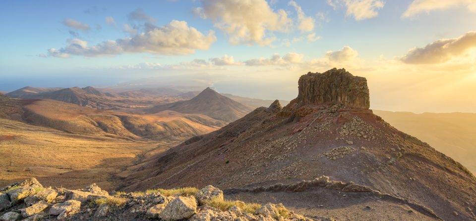 Blick vom Montana Cardon auf Fuerteventura