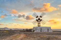 Windmühle in Puerto Lajas auf Fuerteventura